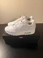 Nike Air Max 1 '87 SP Suprème Triple White | EU 41, Wit, Nieuw, Ophalen of Verzenden, Sneakers of Gympen