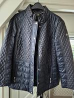 Donkerblauwe doorgestikte jas - Maat 44, Ophalen of Verzenden, Zo goed als nieuw, Maat 42/44 (L), Blauw