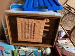 Houten dienblad met stekelap achter glas uit Markelo, Ophalen of Verzenden
