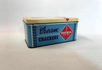 blik PATRIA Creamcrackers jaren ’50 vintage beschikbaar voor biedingen
