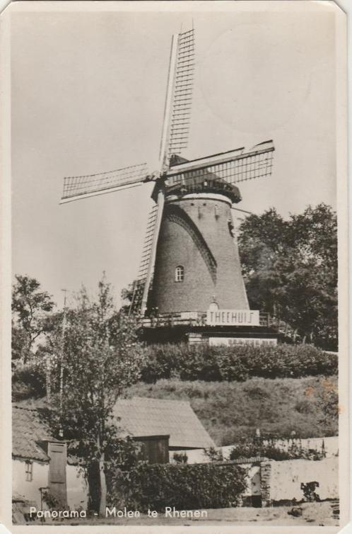 RHENEN Molen Panorama Theehuis, Verzamelen, Ansichtkaarten | Nederland, Gelopen, Utrecht, 1940 tot 1960, Verzenden