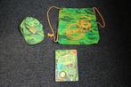1x Kinder Groen LEGER KLEUR APENHEUL PETJE, TAS & DOEBOEK, 134 t/m 140, Jongen of Meisje, Ophalen of Verzenden, APENHEUL
