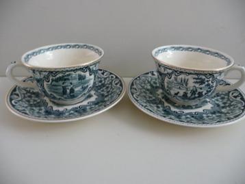 2 KOP EN SCHOTELS - SOCIETE CERAMIQUE - decor CASINO beschikbaar voor biedingen