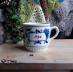 Mok - opa - Zwiebelmuster porselein - Original Bohemia - por, Gebruikt, Ophalen of Verzenden, Overige stijlen, Kop(pen) en/of Schotel(s)