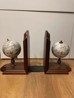 Antieke boeksteunen wereldbol, Ophalen of Verzenden, Zo goed als nieuw
