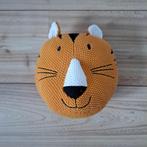 Lieve gehaakte tijger voor aan de muur, Ophalen of Verzenden, Zo goed als nieuw, Wanddecoratie
