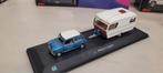 Hongwell Mini Cooper met caravan, Hobby en Vrije tijd, Modelauto's | 1:43, Ophalen of Verzenden, Zo goed als nieuw, Auto, Overige merken