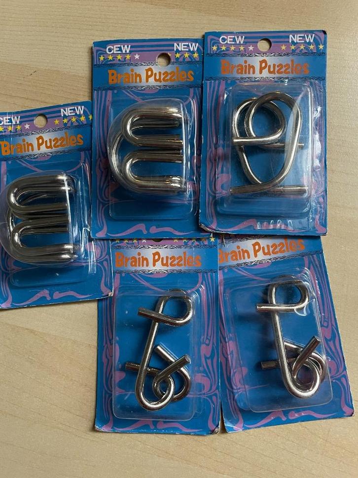 Nieuw: metalen breinpuzzels, Hobby en Vrije tijd, Denksport en Puzzels, Nieuw, Ophalen of Verzenden