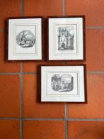 Reproducties tekeningen op hout Bergen op Zoom, Antiek en Kunst, Ophalen
