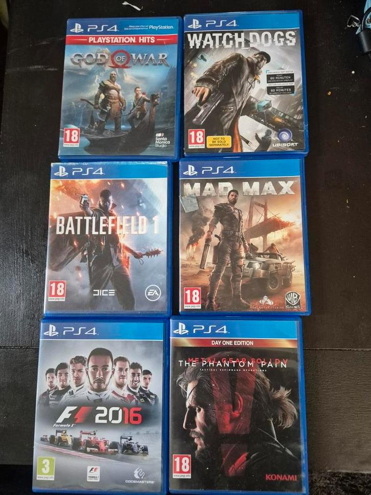 PS4 Spellen - , Battlefield..., Spelcomputers en Games, Spelcomputers | Sony PlayStation 4, Gebruikt, Met games, Ophalen of Verzenden