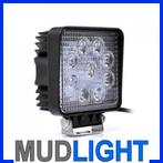 27 watt 27w led werklamp, 12v vierkant of rond. Gratis verze, Verzenden, Nieuw