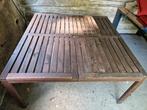 Mooie vierkante houten IKEA tuintafel 140x140 cm, Ophalen, Gebruikt, Vierkant, Hout