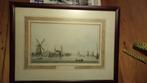 Oude prent Wormerveer, ingelijst, Ophalen of Verzenden