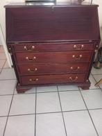 Vintage secretaire noten, Huis en Inrichting, Kasten | Secretaires, Ophalen, Gebruikt, Klassiek
