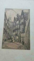 Pentekening Amsterdam de Bijlsteeg Adriaan Ammeraal Wormer 1, Antiek en Kunst, Ophalen