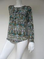 DEA KUDIBAL zijden blouse etnische print zijde groen S NIEUW, Kleding | Dames, Nieuw, Ophalen of Verzenden, Maat 36 (S), Dea kudibal