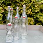 Glazen flessen met beugelsluiting, Overige kleuren, Ophalen of Verzenden, Minder dan 50 cm, Glas