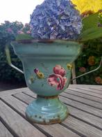Antieke emaille vierpot, Antiek en Kunst, Ophalen of Verzenden