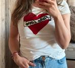 Nikkie wit fake love t-shirt maat 34., Wit, Ophalen of Verzenden, Zo goed als nieuw, Maat 34 (XS) of kleiner