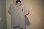 Stone Island grijze polo rood accent kraag en mouwen S