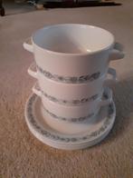 Vintage Figgjo Flint Noorwegen Soepkommen met Schotels, Huis en Inrichting, Keuken | Servies, Gebruikt, Ophalen of Verzenden, Kom(men)