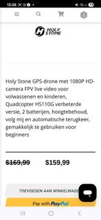 Drone, Ophalen of Verzenden, Zo goed als nieuw, Drone met camera