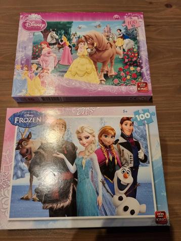 2x Disney Puzzel 100 Stukjes beschikbaar voor biedingen