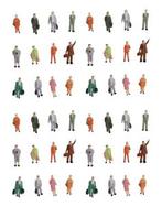 Modeltrein decoratieve figuren 50 stuks staand 1:87, Ophalen of Verzenden, Nieuw, 1:50 of kleiner, Figuur of Figuren