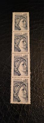 Frankrijk Postzegels - 4 op een rij, Postzegels en Munten, Postzegels | Volle albums en Verzamelingen, Ophalen of Verzenden, Nederland en Buitenland