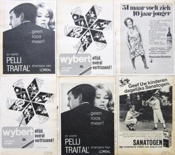 50+ vintage reclames keel haar en drogist producten 1967-69 beschikbaar voor biedingen