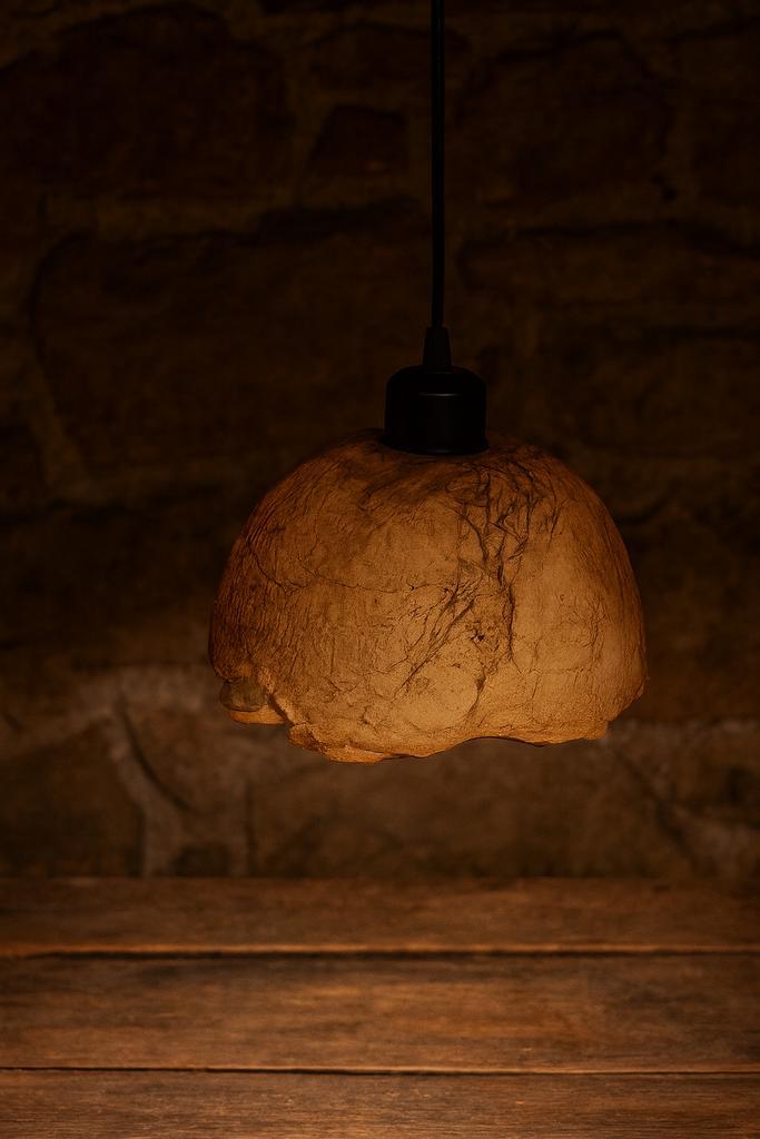 Handgemaakte Keramische Hanglamp 2220 cm – Rustieke &Unieke, Huis en Inrichting, Lampen | Hanglampen, Zo goed als nieuw, Minder dan 50 cm
