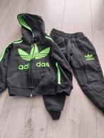 Adidas trainingspak, zwart/groen, Ophalen of Verzenden, Gebruikt, Maat 92