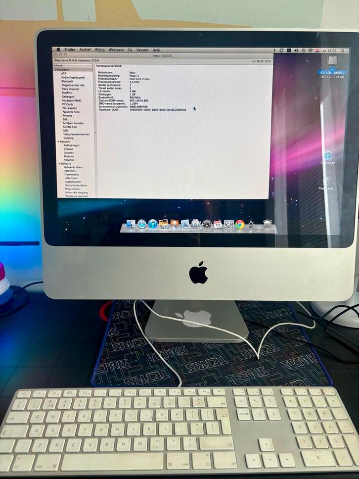 Oudere iMac - Werkt nog prima!, Computers en Software, Apple Desktops, Gebruikt, iMac, Onbekend, 2 tot 3 Ghz, Minder dan 4 GB