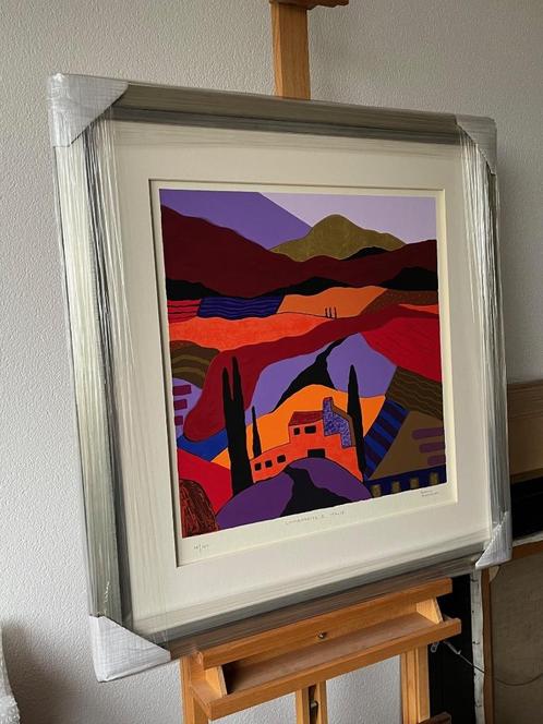 Ronald Boonacker, ingelijste zeefdrukken Lombardije I en II, Antiek en Kunst, Kunst | Litho's en Zeefdrukken, Ophalen