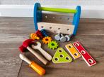 Hape houten gereedschapskist 15-delig constructie, Ophalen of Verzenden, Zo goed als nieuw, Overige typen