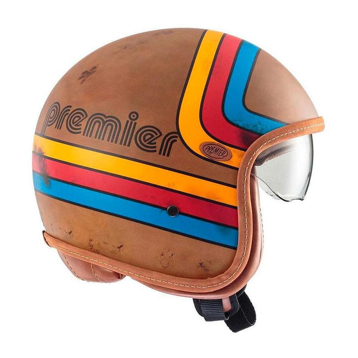 Premier Vintage Platinum ED BOS EX BM motorhelm 339, Motoren, Kleding | Motorhelmen, Dames, Heren, Jethelm, XL, Overige merken