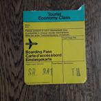 boarding pass Swissair periode 1975-1980?, Verzamelen, Overige typen, Gebruikt, Ophalen of Verzenden