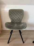 6 Kwantum Lucca eetkamerstoelen - Grijs & Legergroen, Ophalen, Gebruikt, Vijf, Zes of meer stoelen, Stof