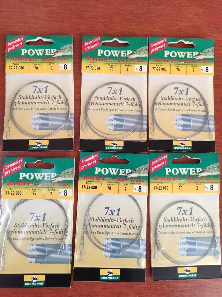 Staaldraadjes 8-12 kg Cormoran 13 x2 verpakkingen (kunstaas), Watersport en Boten, Hengelsport | Roofvissen, Nieuw, Overige typen