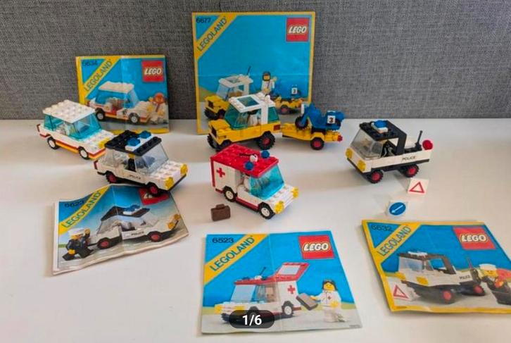 5 vintage lego sets, Kinderen en Baby's, Speelgoed | Duplo en Lego, Gebruikt, Ophalen of Verzenden