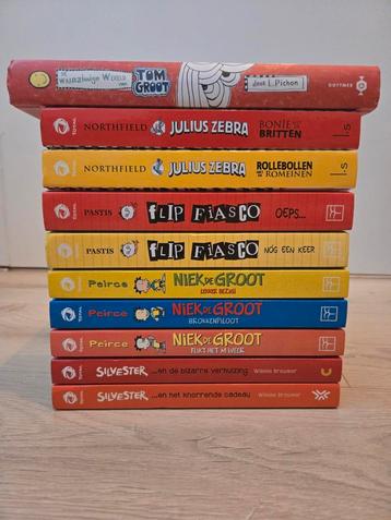 Boeken Flip Fiasco, Julius Zebra, Niek de Groot etc. beschikbaar voor biedingen