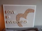 Zelfgemaakt schilderij "Love is everything", Ophalen, Zo goed als nieuw