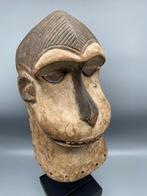 250895 Groot oud Afrikaans Luba apen masker uit Congo., Antiek en Kunst, Ophalen of Verzenden