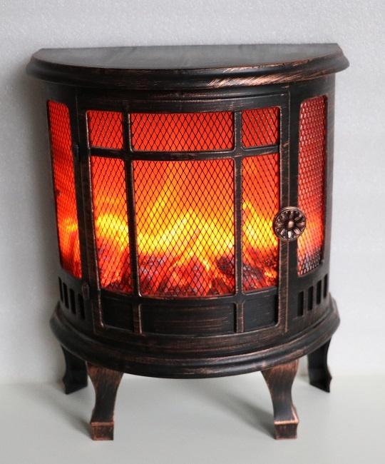 Klein sfeerhaardje, "houtkachel", kunststof, op batterijen, Huis en Inrichting, Haarden, Zo goed als nieuw, Overige soorten, Ophalen of Verzenden