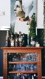 Vintage TV/Drankkastje Oma's Tijd, Huis en Inrichting, Kasten | Buffetkasten, Ophalen, Gebruikt, 50 tot 100 cm, Minder dan 100 cm