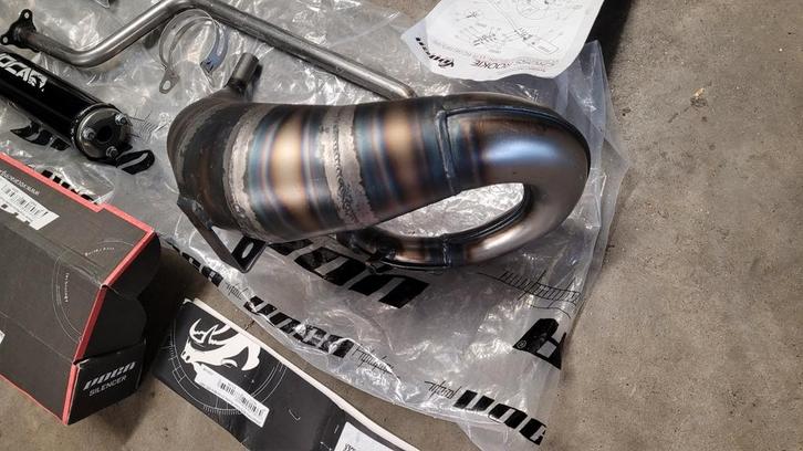 Uitlaat Voca 50/70 Cross Rookie Zwart Beta RR / RRT, Fietsen en Brommers, Brommeronderdelen | Algemeen, Nieuw, Uitlaat, Ophalen of Verzenden