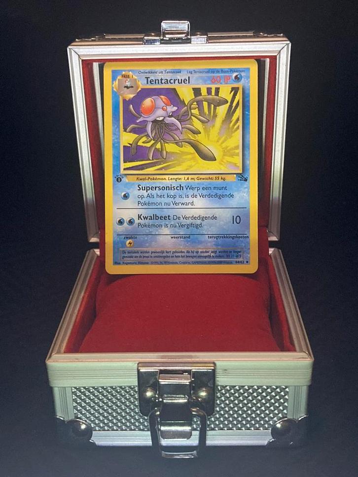Tentacruel 1st edition - Fossil, Hobby en Vrije tijd, Verzamelkaartspellen | Pokémon, Zo goed als nieuw, Ophalen of Verzenden