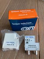 Braun telecom coax tv-splitter POA-01-B nieuw, Ophalen of Verzenden, Zo goed als nieuw, Minder dan 2 meter, Coaxiale kabel