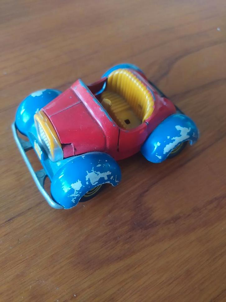 Vintage Politoys M Paperino Walt Disney Auto - Made in Italy, Antiek en Kunst, Antiek | Speelgoed, Ophalen of Verzenden