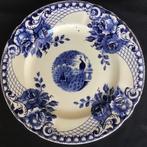 Societe Ceramique Maestricht Peacock bord blauw izgst, Antiek en Kunst, Ophalen of Verzenden